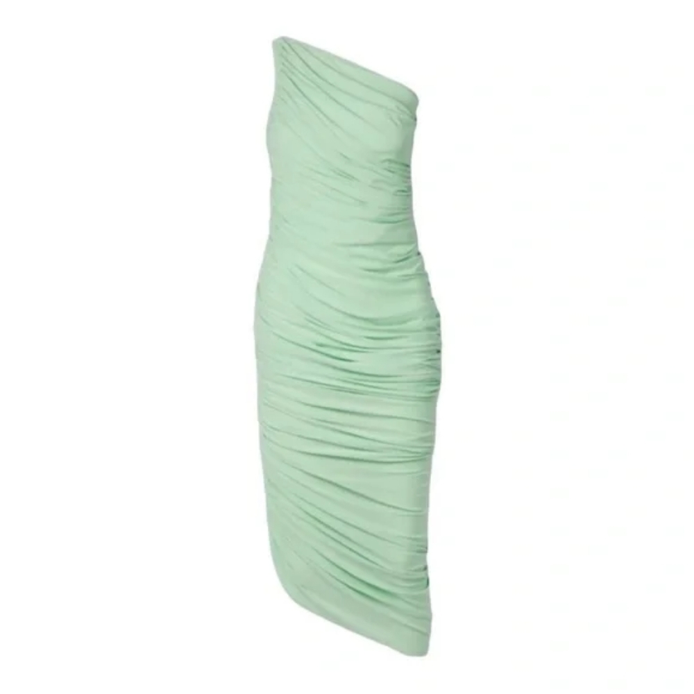 Norma Kamali one shoulder midi dress